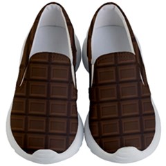 Milk Chocolate Kids Lightweight Slip Ons by goljakoff