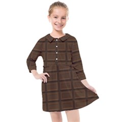 Milk Chocolate Kids  Quarter Sleeve Shirt Dress by goljakoff