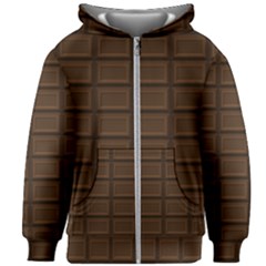 Milk Chocolate Kids  Zipper Hoodie Without Drawstring by goljakoff