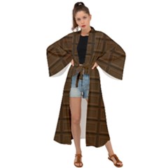 Milk Chocolate Maxi Kimono by goljakoff