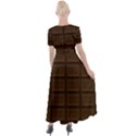 Milk Chocolate Button Up Short Sleeve Maxi Dress View2