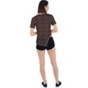 Milk Chocolate Asymmetrical Short Sleeve Sports Tee View4