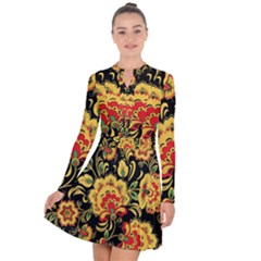 Hohloma Long Sleeve Panel Dress by goljakoff