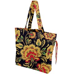 Hohloma Drawstring Tote Bag by goljakoff