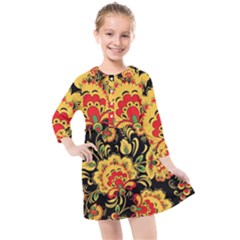 Hohloma Kids  Quarter Sleeve Shirt Dress by goljakoff