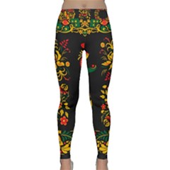 Hohloma Ornament Classic Yoga Leggings by goljakoff