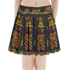 Hohloma Ornament Pleated Mini Skirt by goljakoff