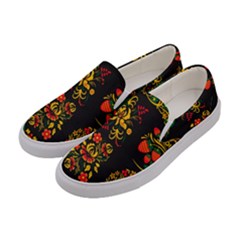 Hohloma Ornament Women s Canvas Slip Ons by goljakoff