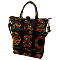 Hohloma Ornament Buckle Top Tote Bag by goljakoff