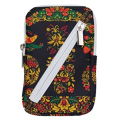 Hohloma Ornament Belt Pouch Bag (small) by goljakoff