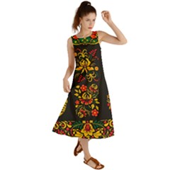 Hohloma Ornament Summer Maxi Dress by goljakoff