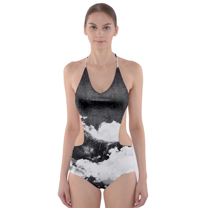 Whale dream Cut-Out One Piece Swimsuit