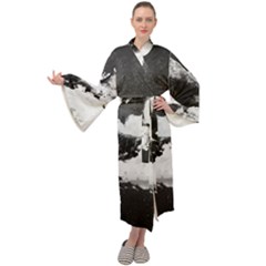 Whale Dream Maxi Velour Kimono by goljakoff