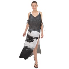 Whale Dream Maxi Chiffon Cover Up Dress by goljakoff