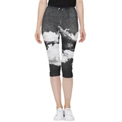 Whale Dream Inside Out Lightweight Velour Capri Leggings  by goljakoff