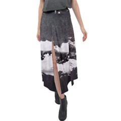 Whale Dream Velour Split Maxi Skirt by goljakoff