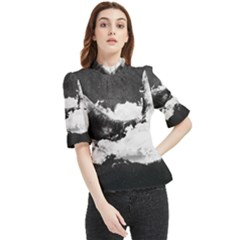 Whale Dream Frill Neck Blouse