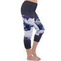 Blue whale dream Capri Winter Leggings  View3