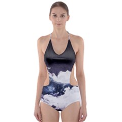 Blue Whale Dream Cut-out One Piece Swimsuit by goljakoff