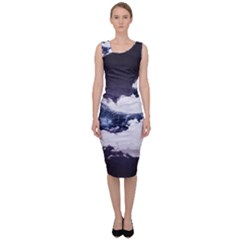 Blue Whale Dream Sleeveless Pencil Dress by goljakoff