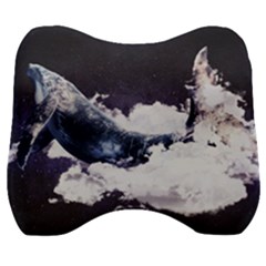 Blue Whale Dream Velour Head Support Cushion by goljakoff