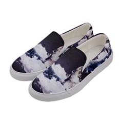 Blue Whale Dream Women s Canvas Slip Ons by goljakoff