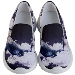 Blue Whale Dream Kids Lightweight Slip Ons by goljakoff