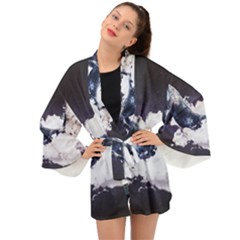 Blue Whale Dream Long Sleeve Kimono by goljakoff