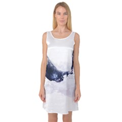 Blue Whale Sleeveless Satin Nightdress by goljakoff