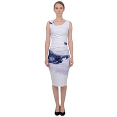 Blue Whale Sleeveless Pencil Dress by goljakoff