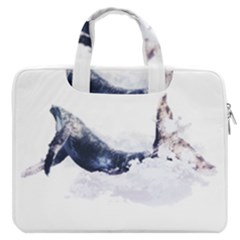 Blue Whale Macbook Pro Double Pocket Laptop Bag (large) by goljakoff