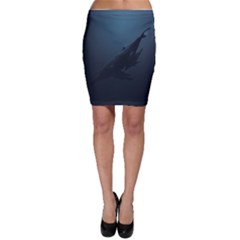 Whales Family Bodycon Skirt by goljakoff