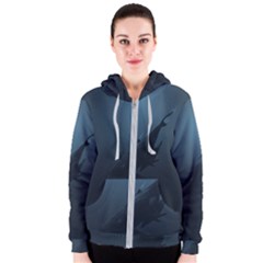 Whales Family Women s Zipper Hoodie by goljakoff