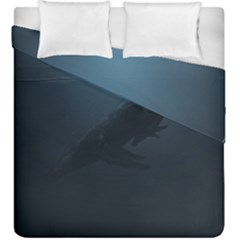 Whales Family Duvet Cover Double Side (king Size) by goljakoff