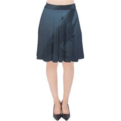 Whales Family Velvet High Waist Skirt by goljakoff