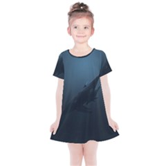 Whales Family Kids  Simple Cotton Dress by goljakoff