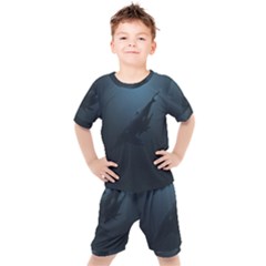 Whales Family Kids  Tee And Shorts Set by goljakoff