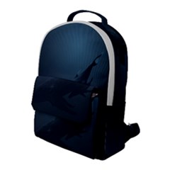 Whales Family Flap Pocket Backpack (large) by goljakoff