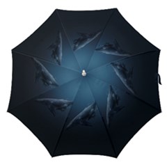 Blue Whales Straight Umbrellas by goljakoff