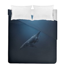 Blue Whales Duvet Cover Double Side (full/ Double Size) by goljakoff