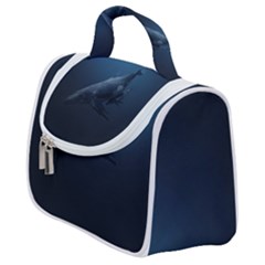 Blue Whales Satchel Handbag by goljakoff