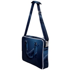 Blue Whales Cross Body Office Bag by goljakoff