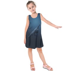 Blue Whales Kids  Sleeveless Dress by goljakoff