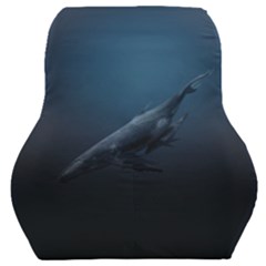 Blue Whales Car Seat Back Cushion  by goljakoff