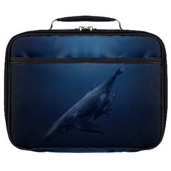 Blue Whales Full Print Lunch Bag by goljakoff