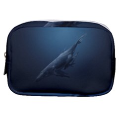 Blue Whales Make Up Pouch (small) by goljakoff