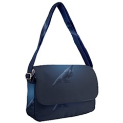 Blue Whales Courier Bag by goljakoff