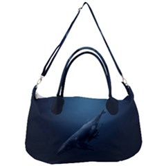 Blue Whales Removal Strap Handbag by goljakoff