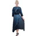 Blue whales Quarter Sleeve Wrap Front Maxi Dress View2