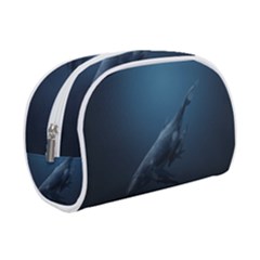 Blue Whales Make Up Case (small) by goljakoff